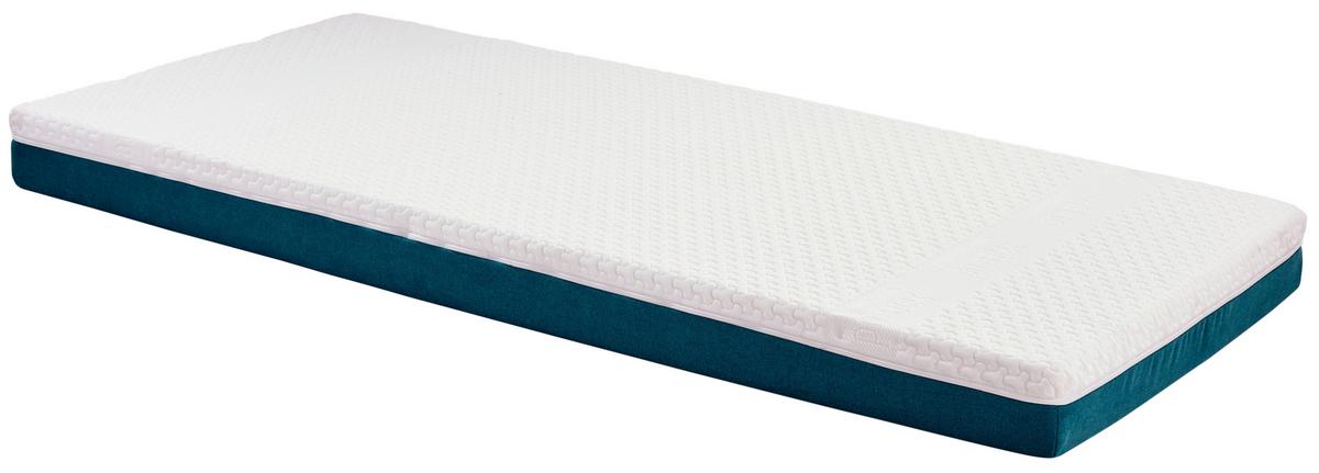 Taschenfederkernmatratze Enjoy Mia 90x200 cm H2 H: 17,5 cm - Türkis/Weiß, Textil (90/200cm) - Primatex