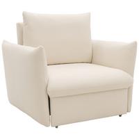 Sessel Looks Creme B: 120 cm - Creme/Schwarz, Design, Textil (120/100/97cm) - LOOKS by W.Joop