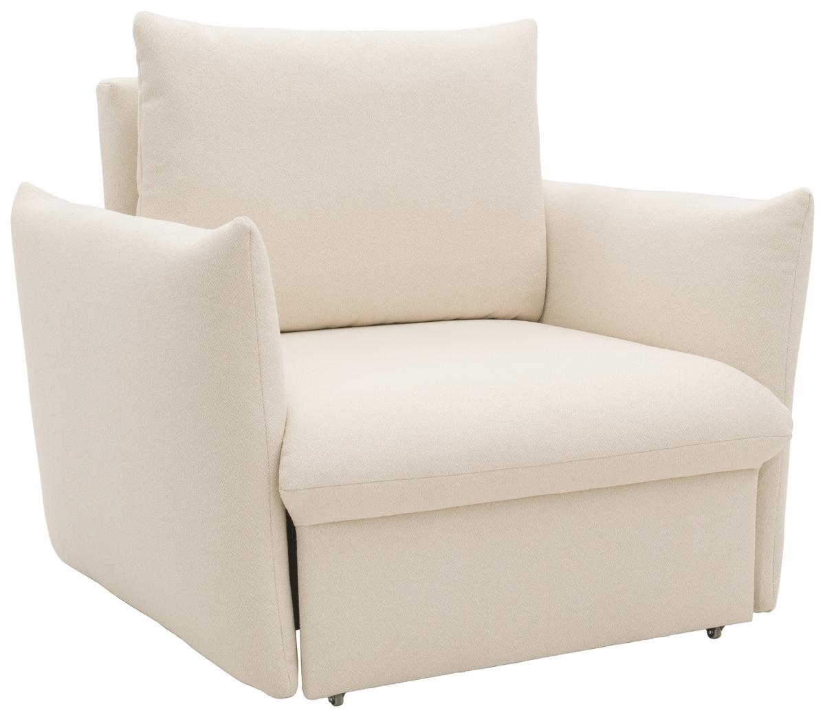 Sessel Looks Creme B: 120 cm - Creme/Schwarz, Design, Textil (120/100/97cm) - LOOKS by W.Joop