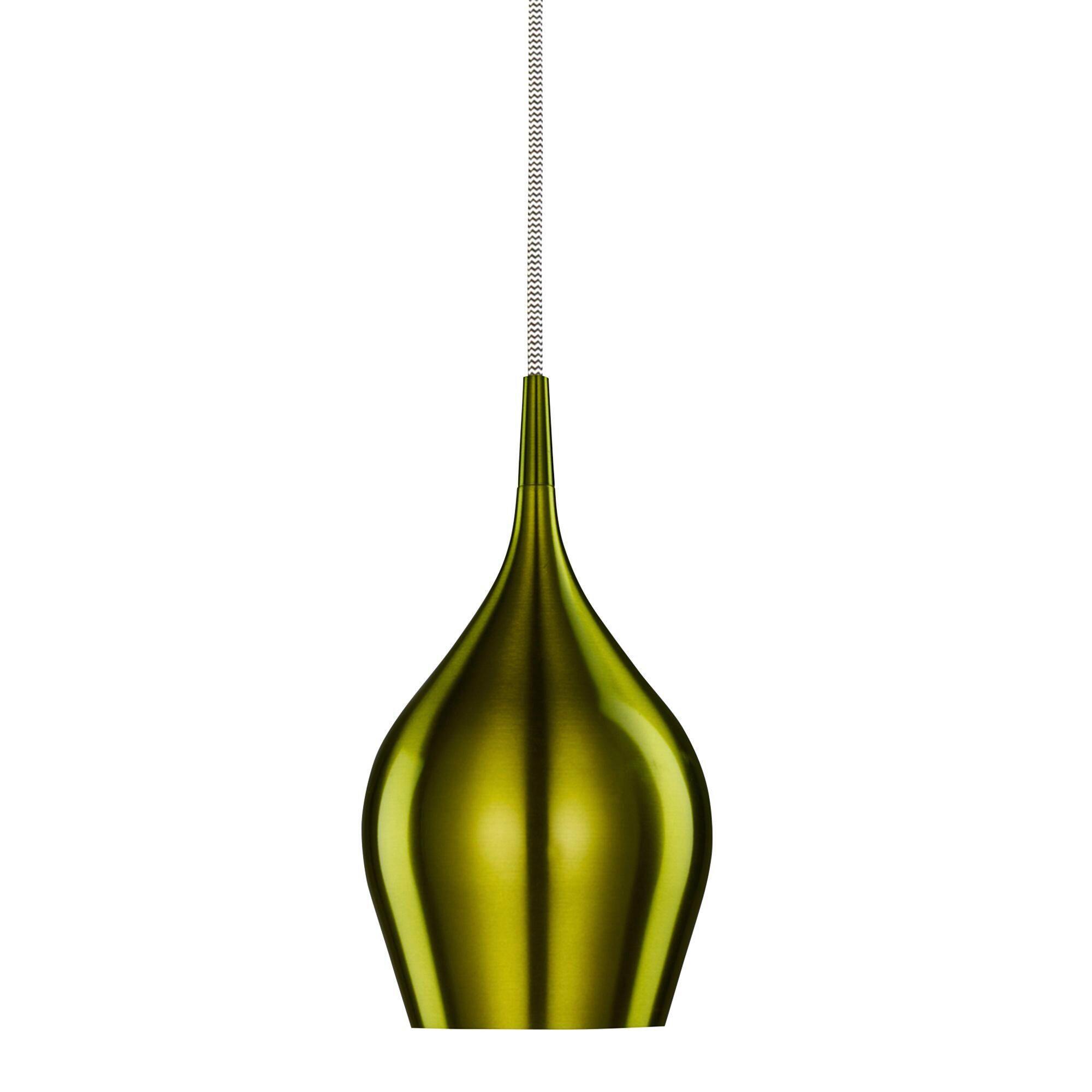 PENDELLEUCHTE 6461-12GR VIBRANT - Grün, LIFESTYLE, Metall (12,3/142cm)