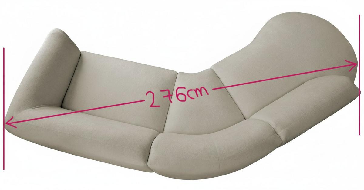 Ecksofa Jesi, Taupe S: 182x276 Cm - Taupe/Schwarz, MODERN, Textil (182/276cm) - Livetastic