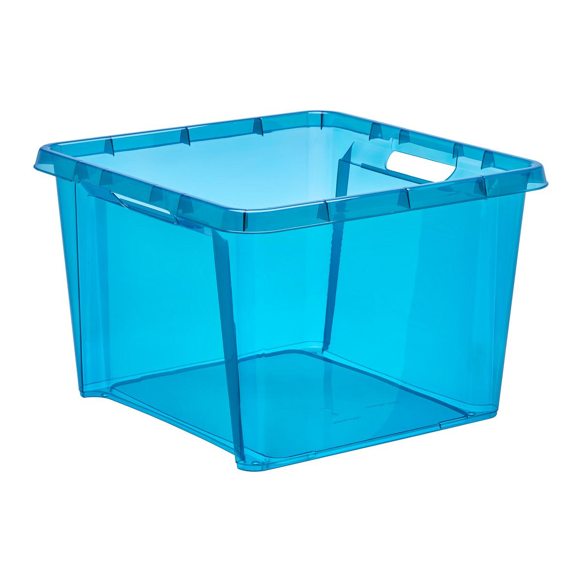 Úložný box SIMPLE - 25 L - modrá/růžová, Moderní, plast (39/39/26,5cm)