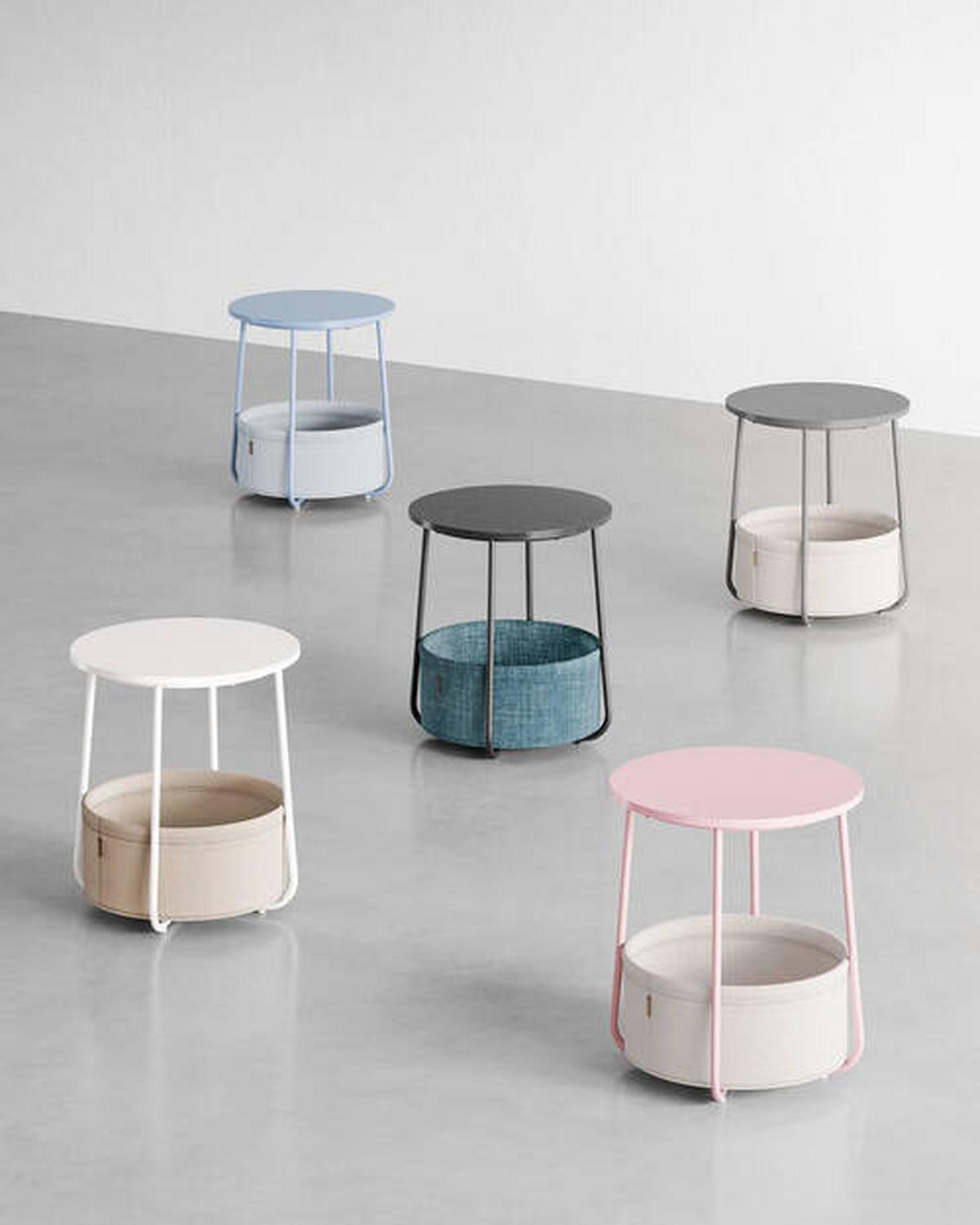 ODKLÁDACÍ STOLEK ECO - šedá/bílá, Design, kov/dřevo (45/45/51cm) - Boxxx