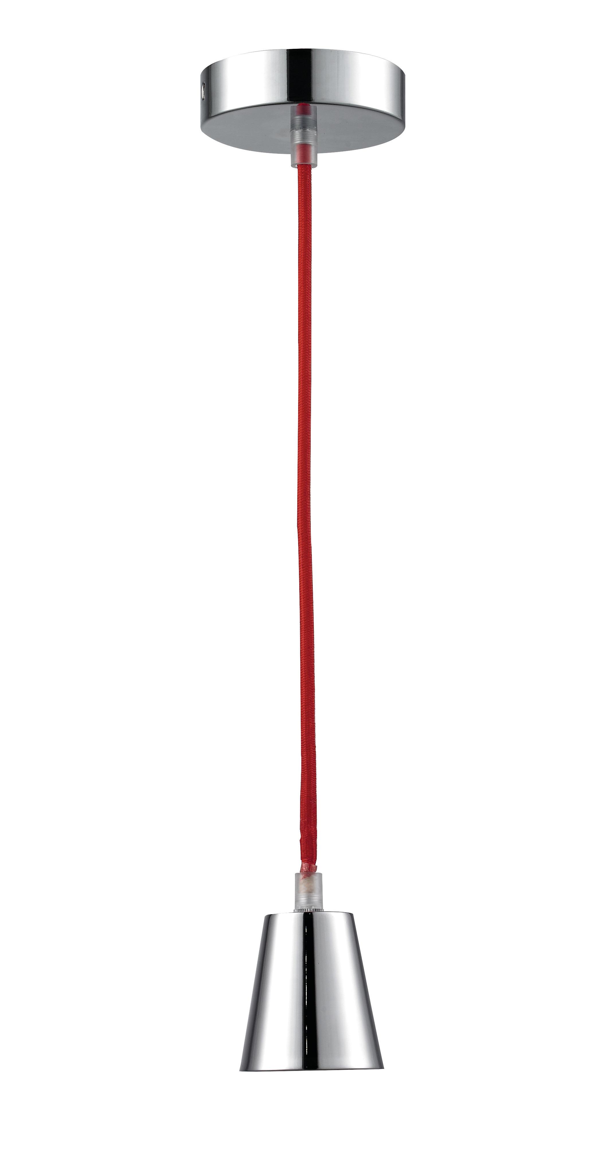 ZÁVĚS PRO SVÍTIDLA KORDULA - červená, kov/textil (100/10/10cm) - Modern Living