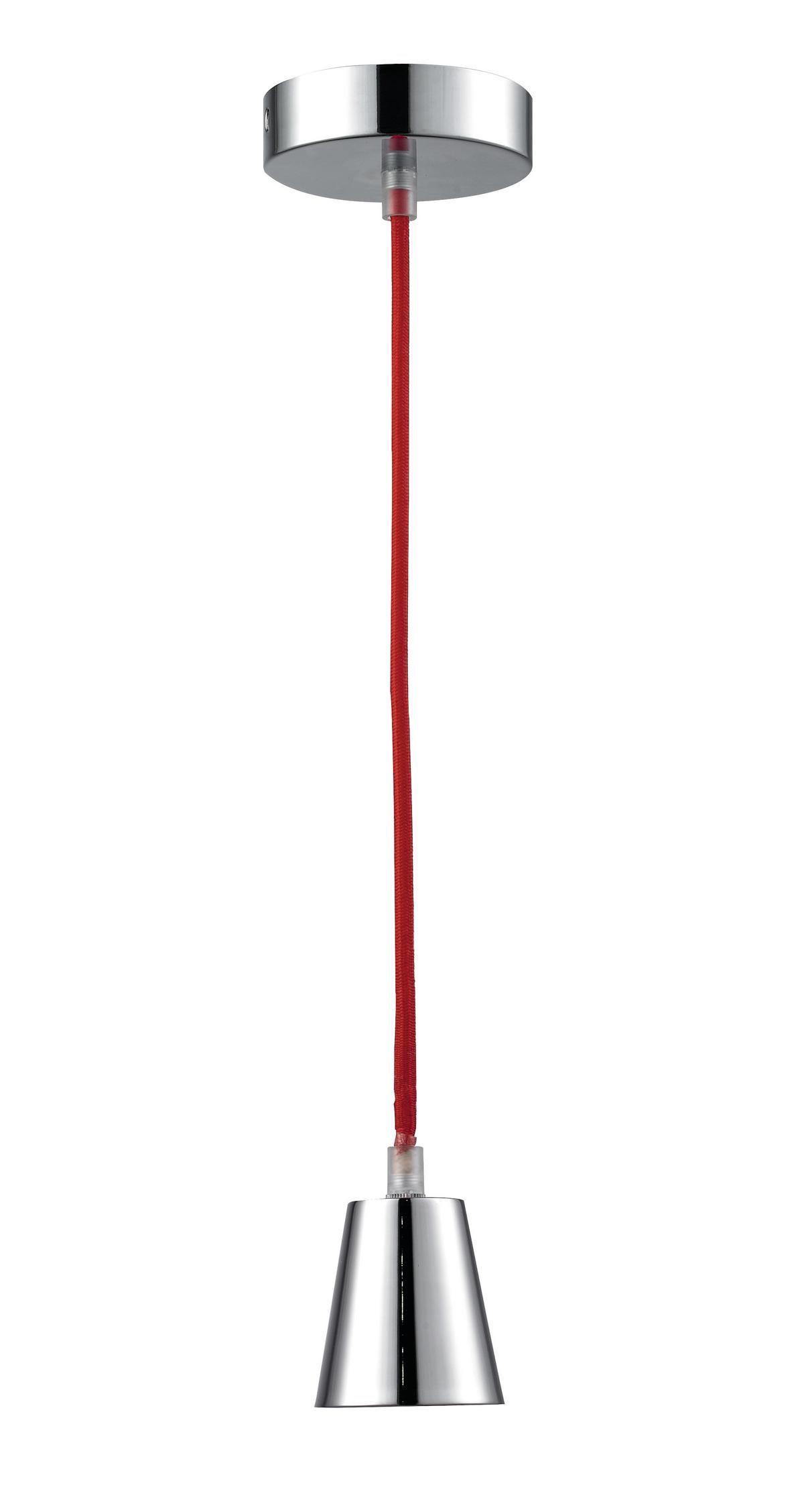 ZÁVĚS PRO SVÍTIDLA KORDULA - červená, kov/textil (100/10/10cm) - Modern Living