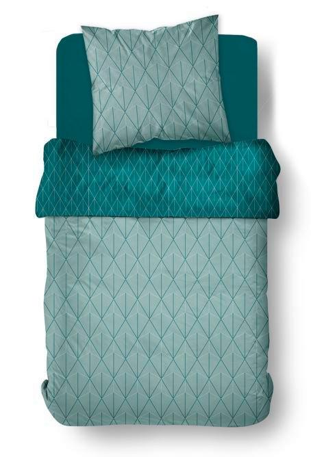 POSTEĽNÁ BIELIZEŇ Sunschine, 70X90/140X200cm - mätovozelená, Modern, textil (140/200cm)