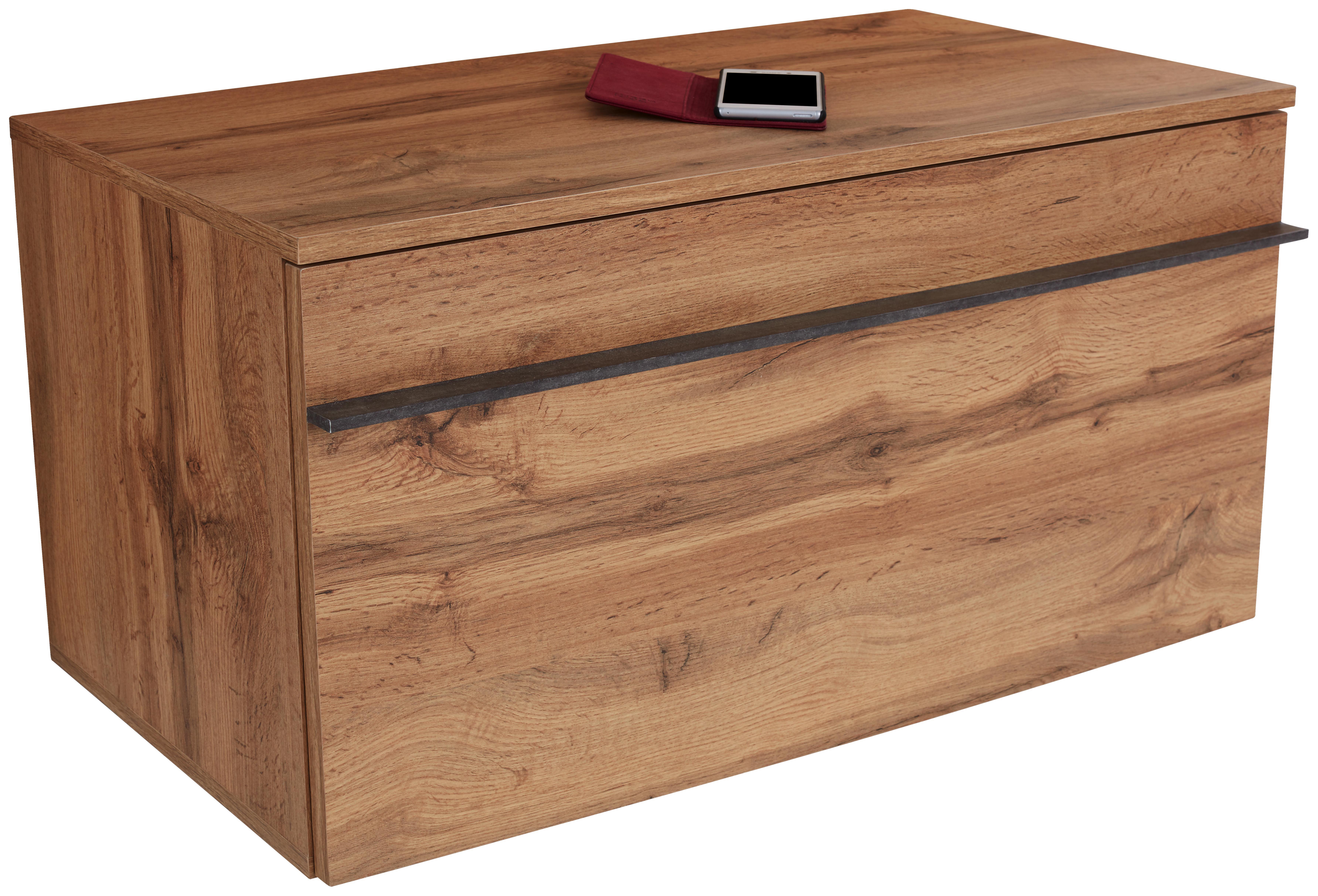 Előszobapad Venedig - Tölgyfa, modern, Faalapú anyag (90/45/38cm)