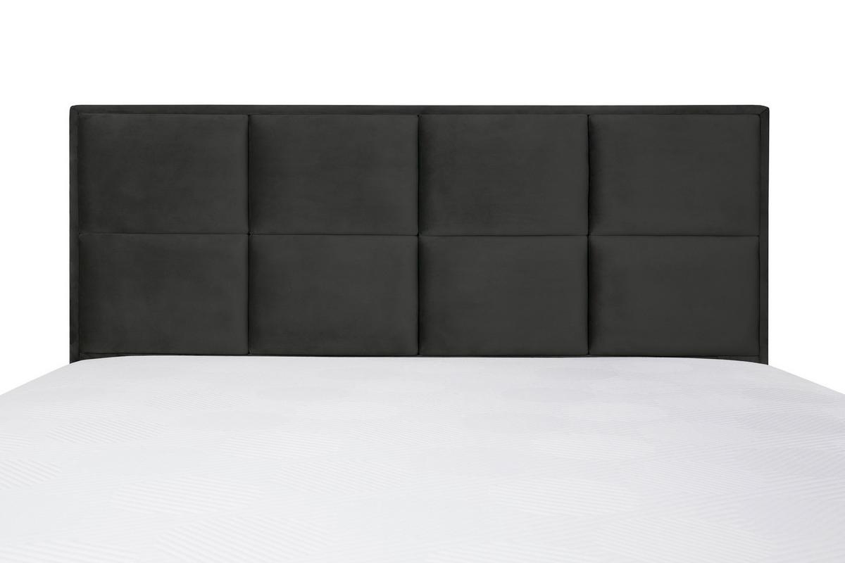 Kárpitozott Ágy Terra 160/200 Cm - sötétszürke/szürke, Konventionell, faalapú anyag/textil (160/200cm)