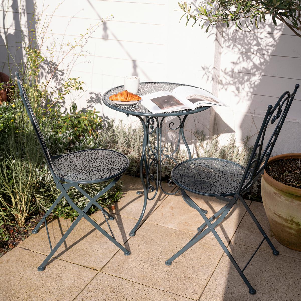 Gartenset Eloise - Anthrazit, Basics, Metall (60/69cm) - Ambia Garden