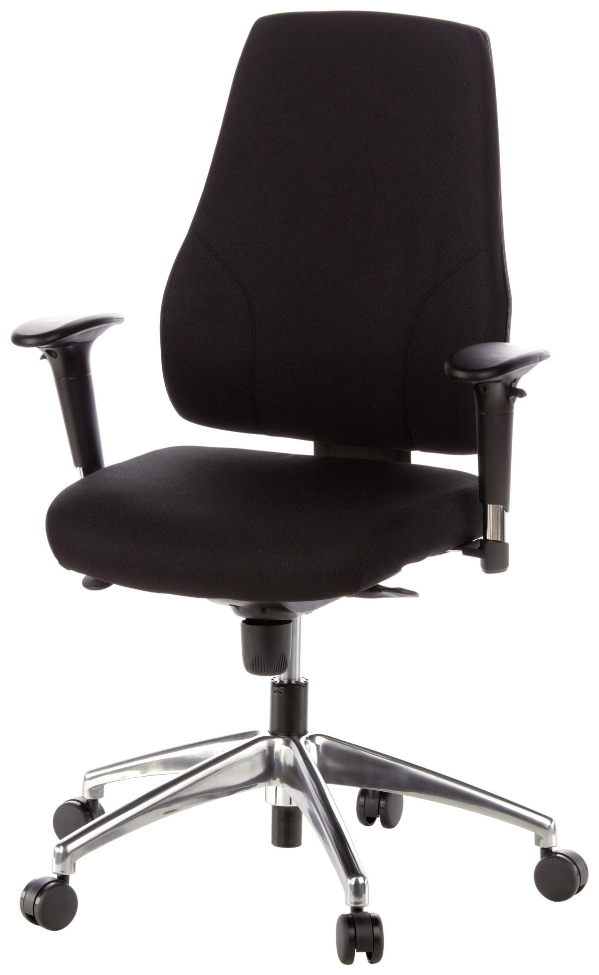 Drehstuhl Pro-Tec 200 Schwarz - Schwarz, MODERN, Kunststoff/Textil (60/126/45cm) - MID.YOU