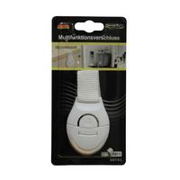 Kindersicherung Selbstklebend Multifunktionsverschluss - Weiß, KONVENTIONELL, Kunststoff (5/21cm)