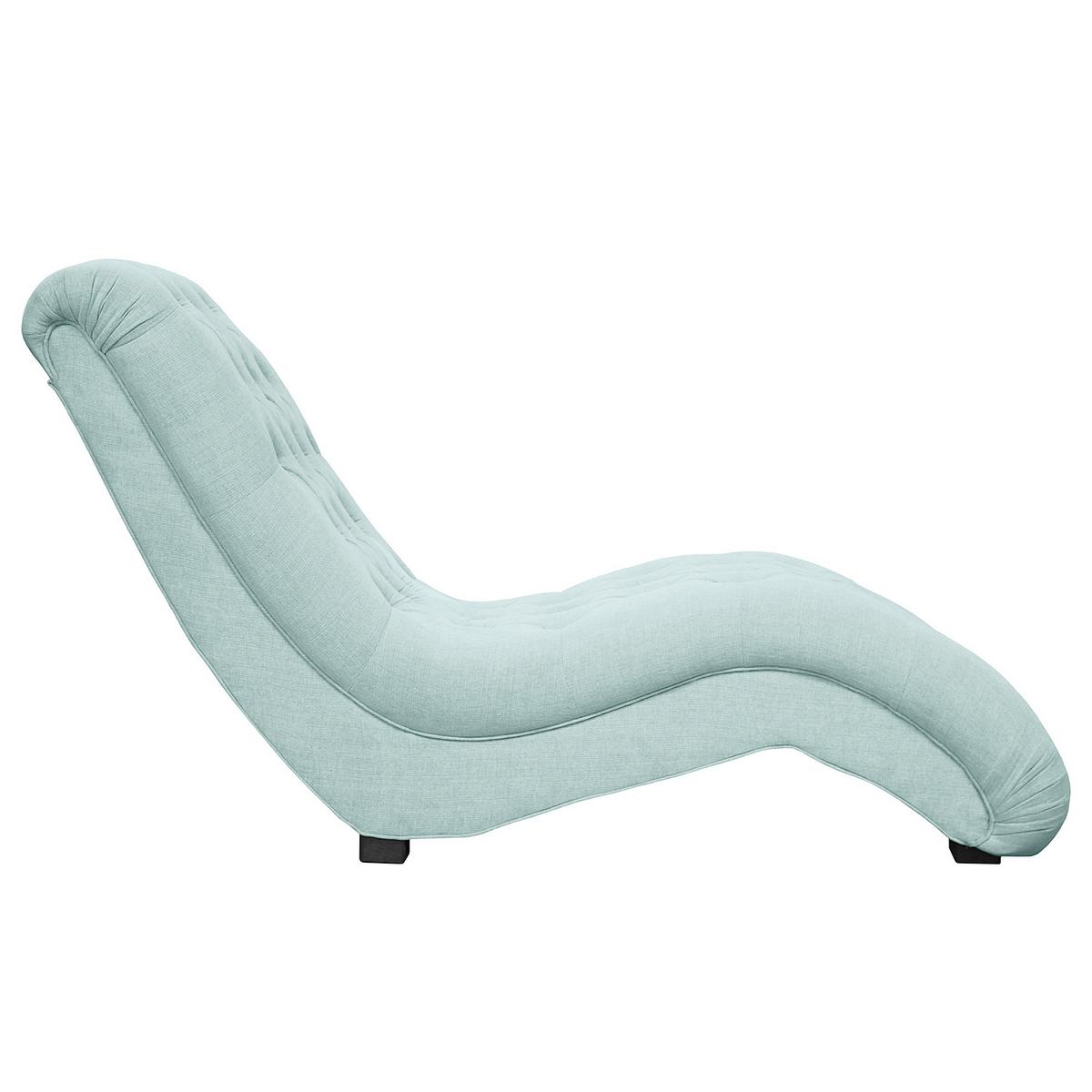 Relaxliege Sofia Pastellblau B: 67 cm - Pastellblau/Schwarz, Design, Textil (67/90/159cm) - P & B