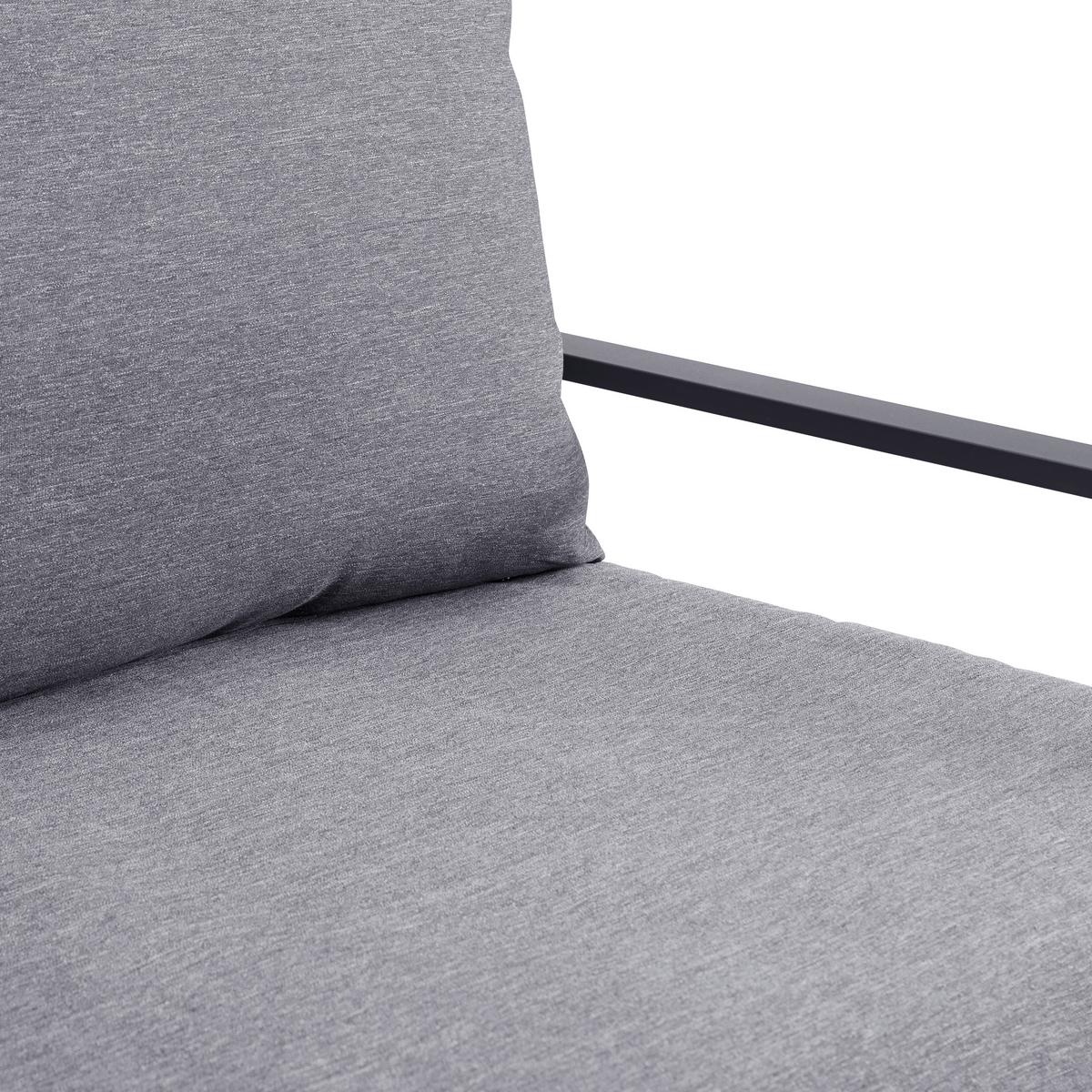 TERASOVÁ SEDACÍ SOUPRAVA MEXIKO - černá/antracitová, Moderní, kov/textil (245/66/172cm) - Mömax