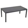Gartentisch Tisch 190 X 100 Cm - Graphitfarben, MODERN, Glas/Metall (190/100/75cm) - Gardenson