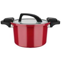 Kochtopf 6l Aluminium, rot - Rot, Basics, Metall (24/16cm) - GSW