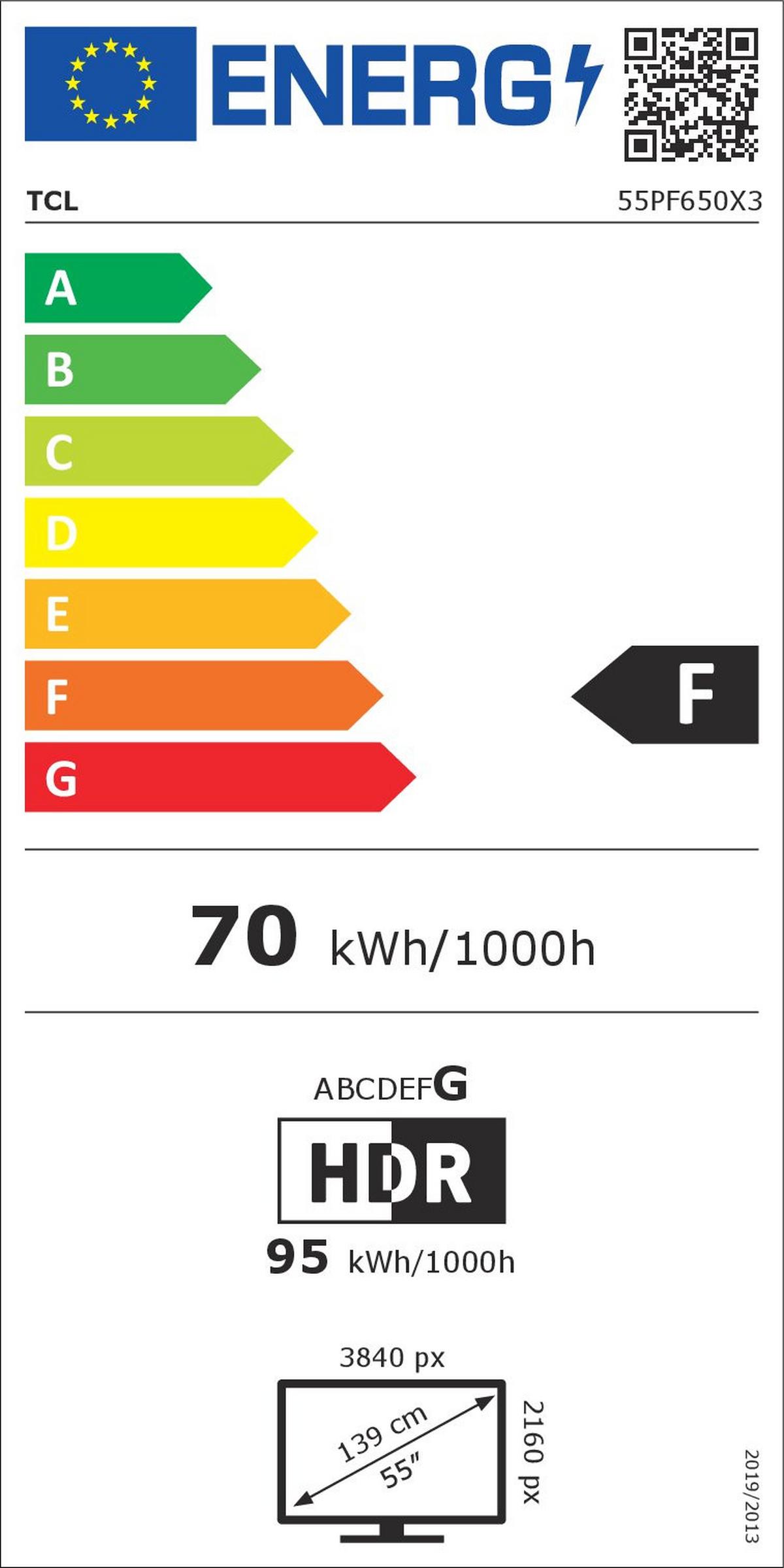 Smart-gerät Tcl 55pf650 - Anthrazit, Basics, Metall (122.6/75/25.5cm)