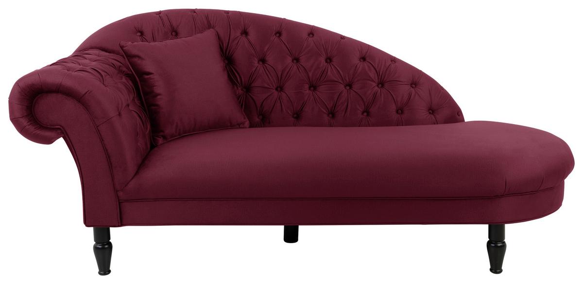 Récamiere Cupido - Rot/Schwarz, Design, Textil (216/91/103cm) - MID.YOU