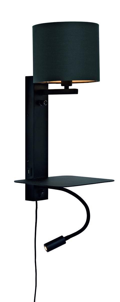 Wandleuchte Florence/Wxl/B/1815/B - Schwarz, Trend (24/22/52cm) - It's about Romi