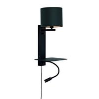 Wandleuchte Florence/Wxl/B/1815/B - Schwarz, Trend (24/22/52cm) - It's about Romi