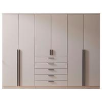 Kleiderschrank Arnis Kaschmir Dekor, Grau, B: 270cm - Kaschmir, KONVENTIONELL, Holzwerkstoff (270/210/52cm) - James Wood