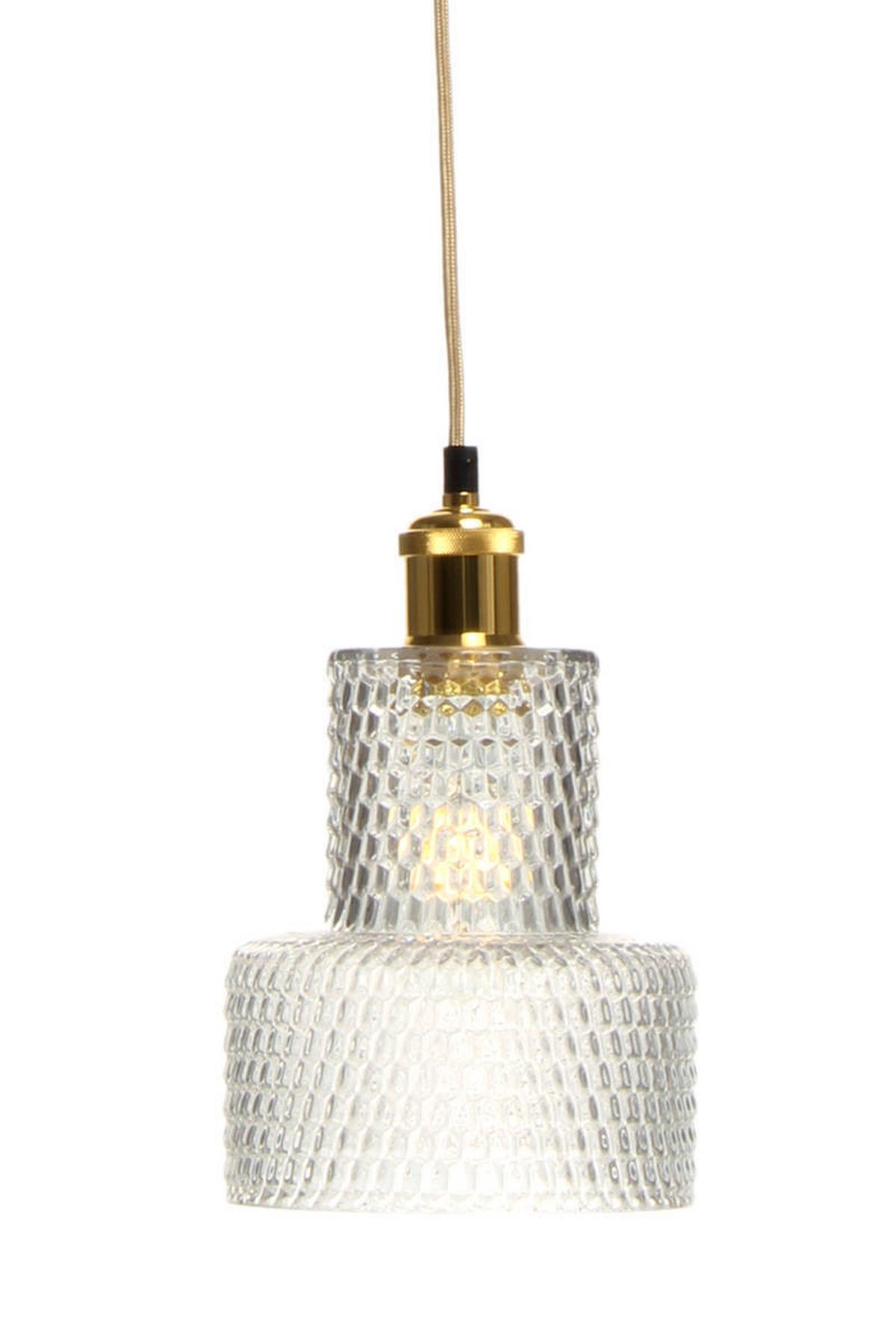 Hängeleuchte Mona H: 27 Cm 1-Flammig - Klar, Trend, Glas (17/27/17cm) - Kayoom