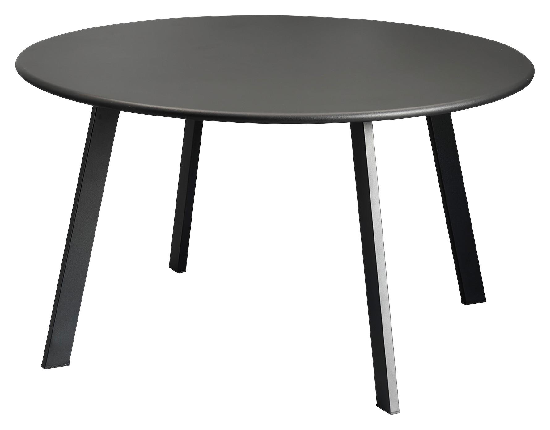 Couchtisch Rund Gusseisen New York Schwarz - Schwarz, Design, Metall (70/40/70cm) - P & B