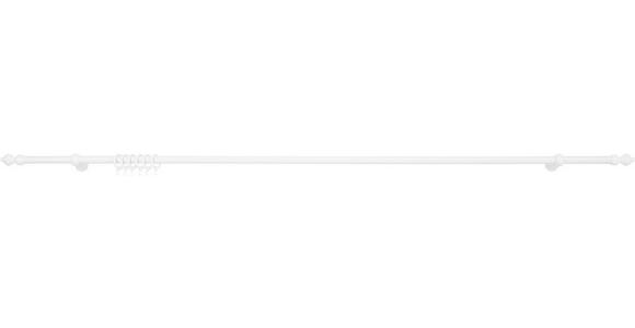 Rundstangengarnitur Benno Metall/Kunststoff/Weiß L:140cm - Weiß, KONVENTIONELL, Kunststoff/Metall (140cm) - Ondega