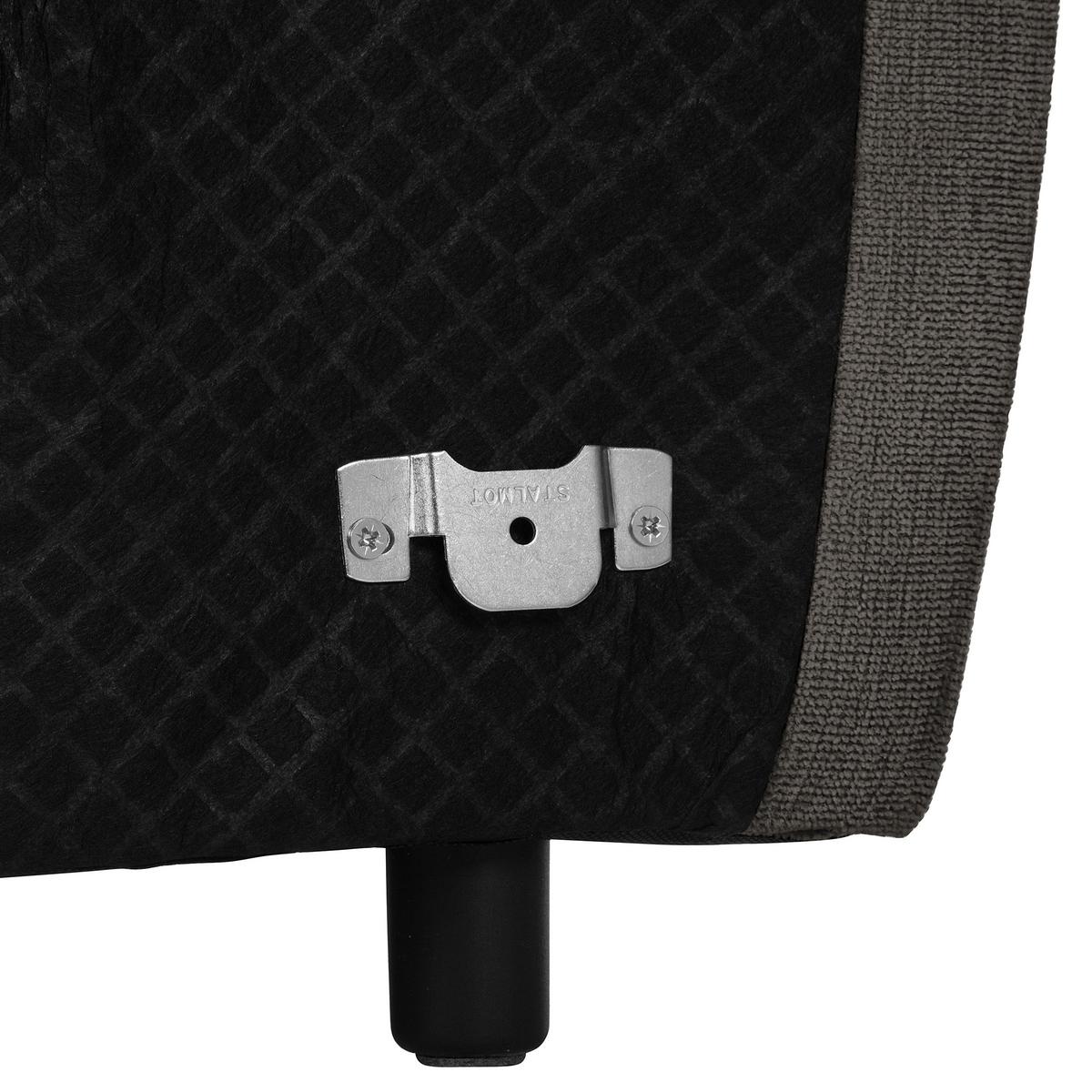 Ecksofa Fluffy Anthrazit S: 269x184 Cm - Anthrazit/Schwarz, MODERN, Textil (269/184cm) - Trendmanufaktur