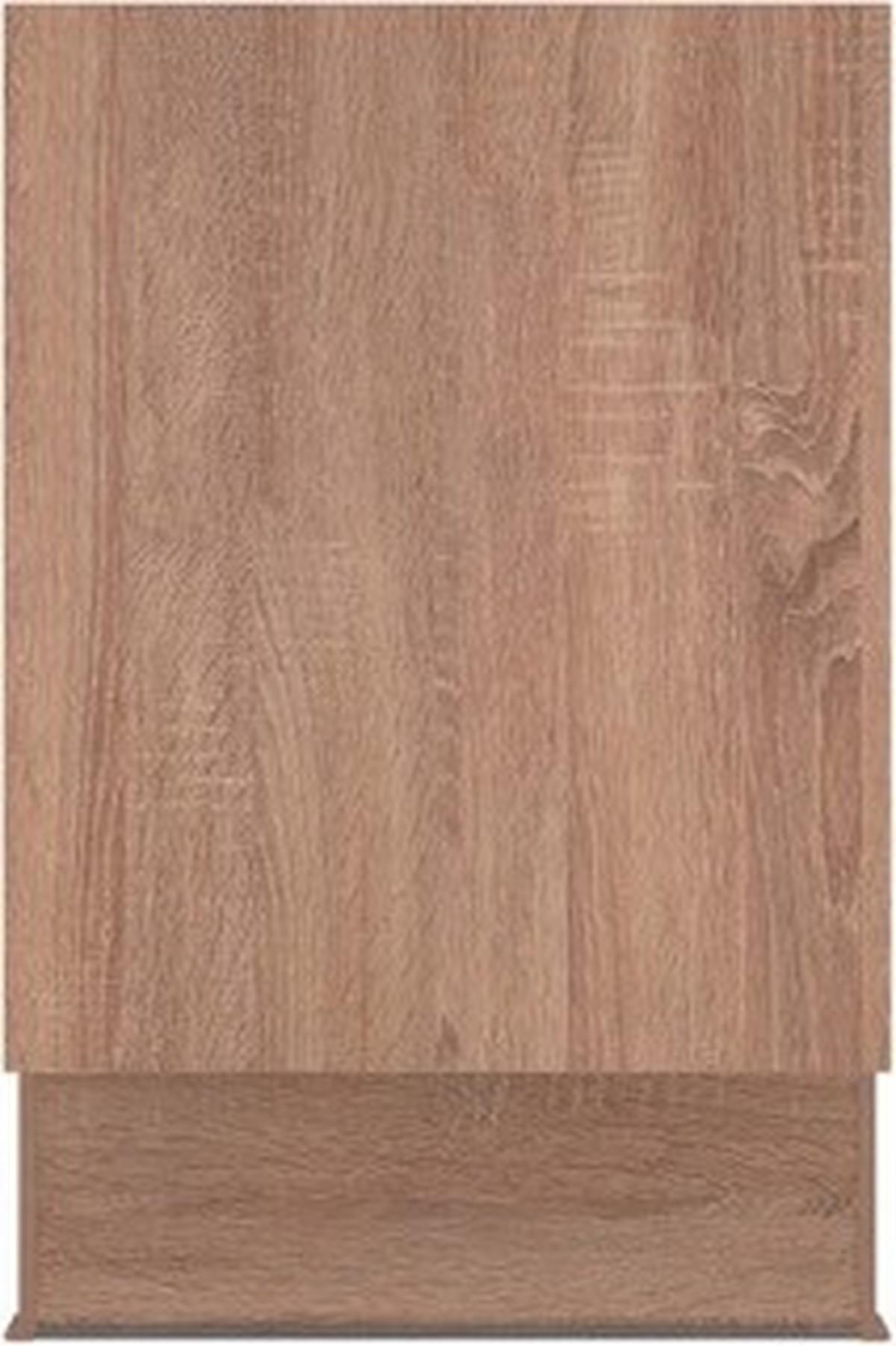 Küchenzeile Base ohne Geräte 200 cm Magnolia/Bergeiche - Eichefarben/Magnolie, Design, Holzwerkstoff (200cm) - Express
