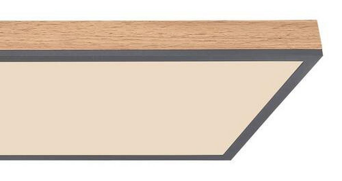LED-Deckenleuchte 416080wd5-Cct L:  120 - Opal/Graphitfarben, Basics, Holz/Kunststoff (120/30/7,5cm) - Globo