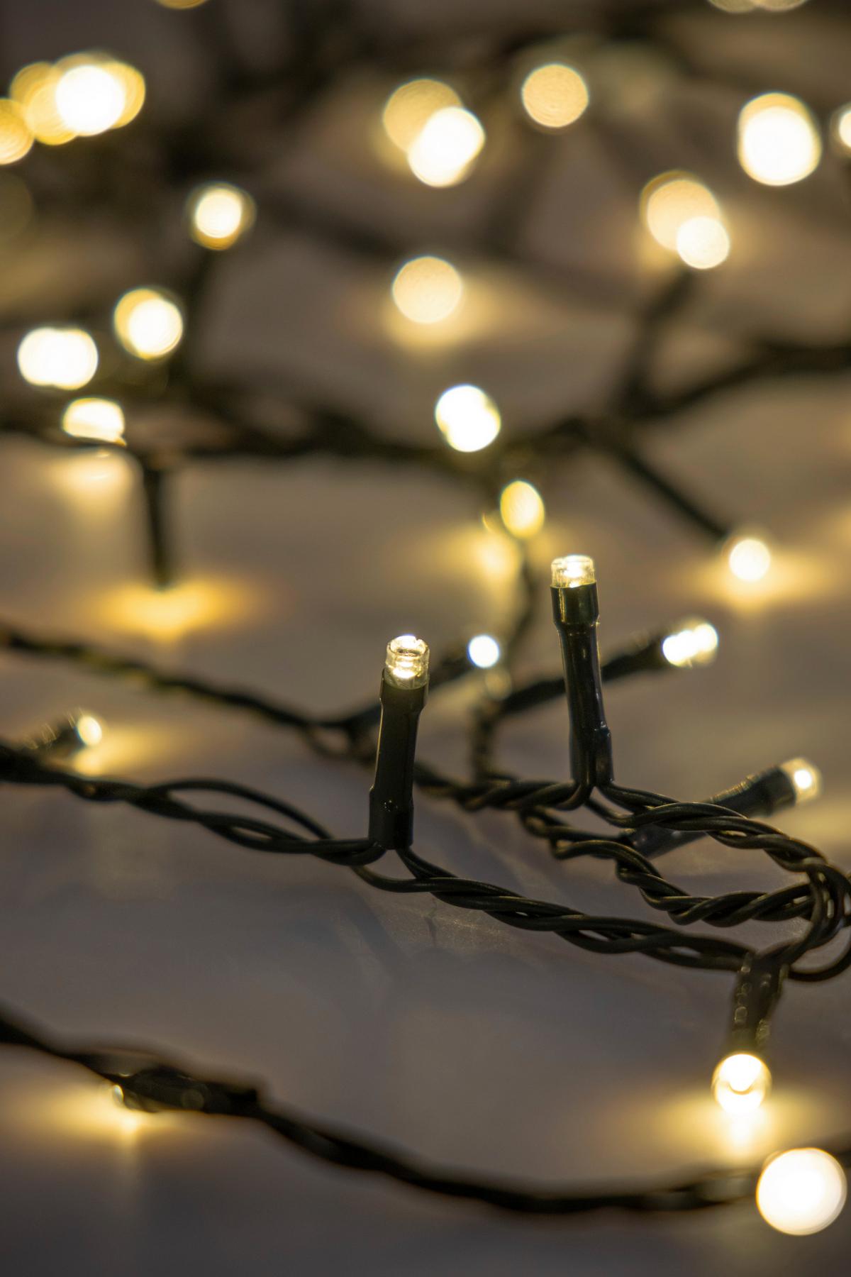 SVĚTELNÝ ŘETĚZ MOL - tmavě zelená, Romantický / Rustikální, plast (1195cm) - Mömax