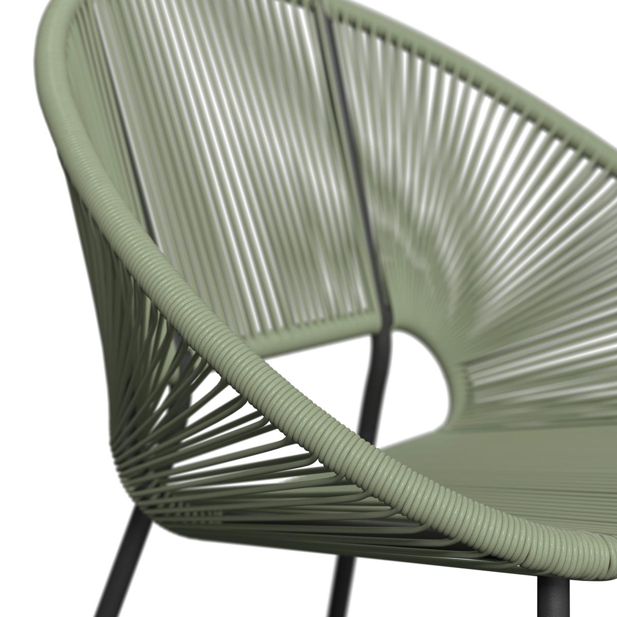 Loungesessel Sun - Schwarz/Grau, MODERN, Kunststoff/Metall (69/82/68cm) - Beldano