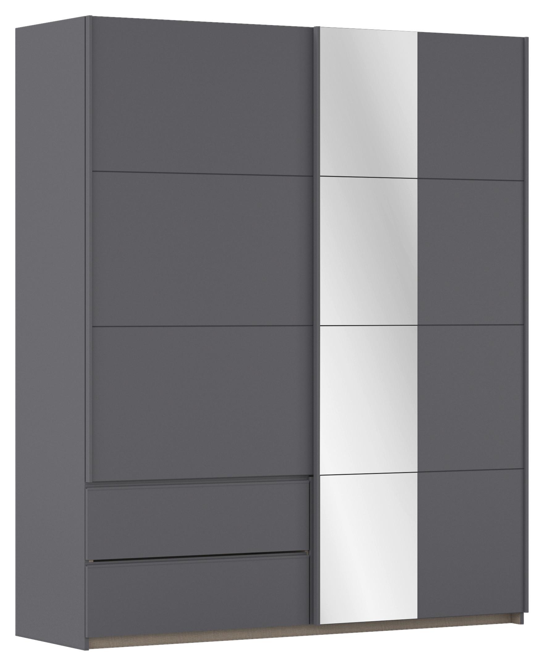 Schwebetürenschrank Stoke Grau B: 175 cm - Grau, MODERN, Holzwerkstoff (175/210/59cm) - Rauch Möbel