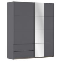 Schwebetürenschrank Stoke Grau B: 175 cm - Grau, MODERN, Holzwerkstoff (175/210/59cm) - Rauch Möbel