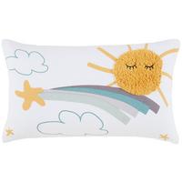 DĚTSKÝ POLŠTÁŘ Sally, 30/50cm - bílá/jadeitově zelená, Konvenční, textil (30/50cm) - Modern Living