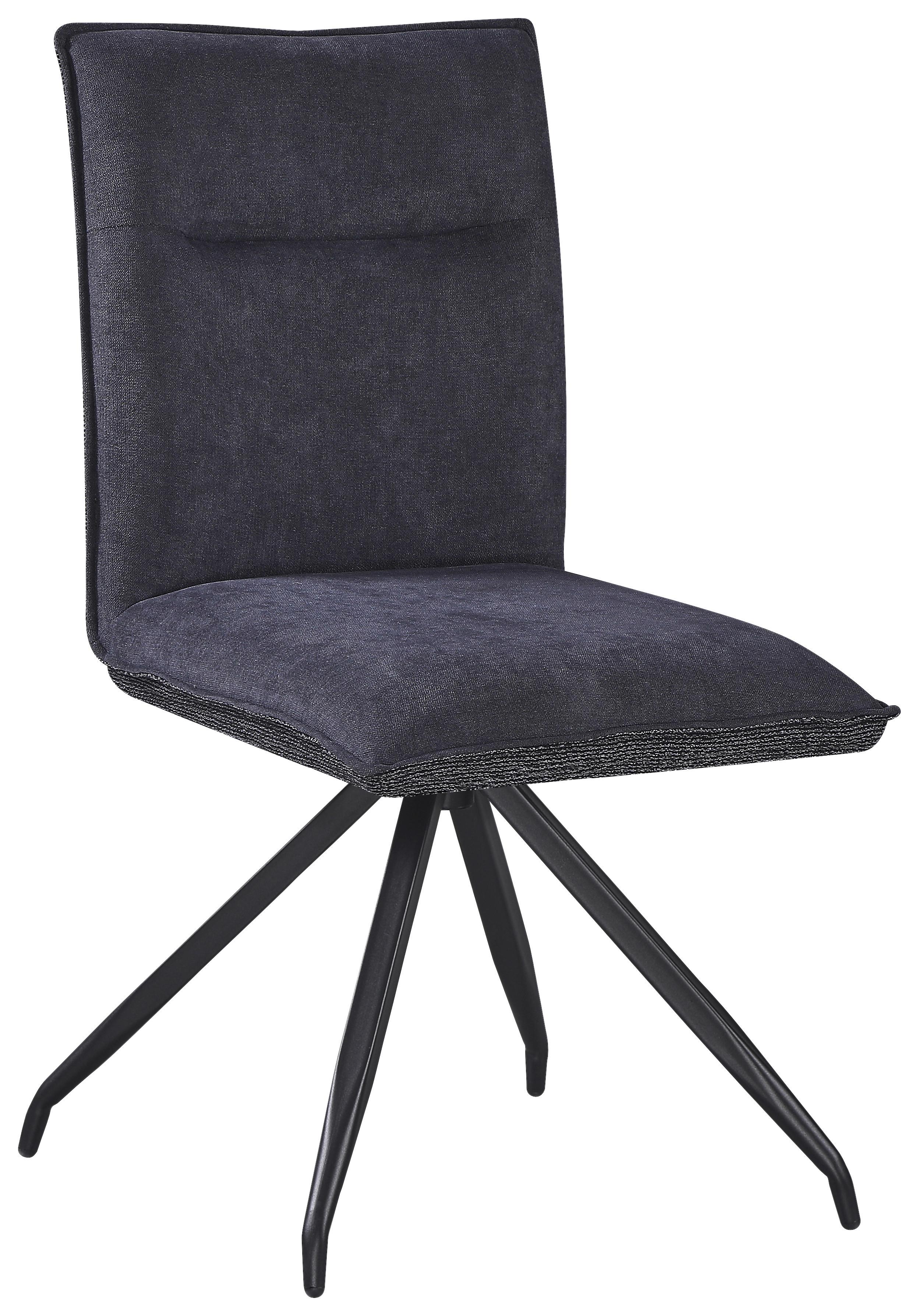 ŽIDLE NOVA - šedá/černá, Moderní, kov/textil (47/88/63cm) - Premium Living