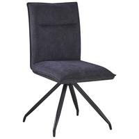 ŽIDLE NOVA - šedá/černá, Moderní, kov/textil (47/88/63cm) - Premium Living