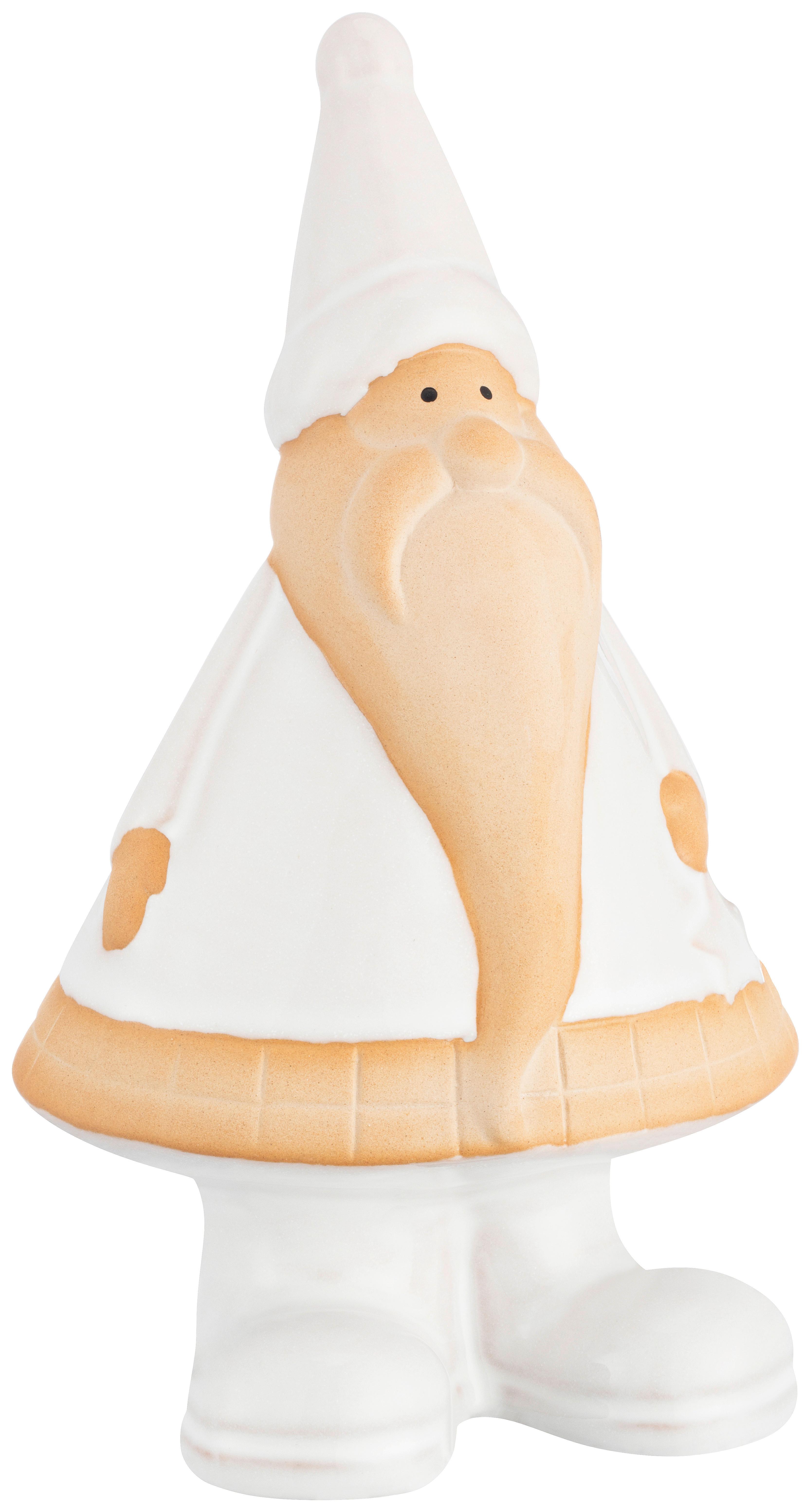 Dekognom Hansi - Braun/Weiß, KONVENTIONELL, Keramik (11,8/9/20,8cm) - Luca Bessoni