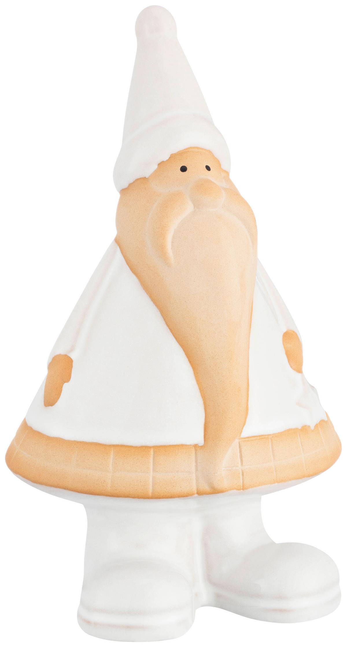 Dekognom Hansi - Braun/Weiß, KONVENTIONELL, Keramik (11,8/9/20,8cm) - Luca Bessoni