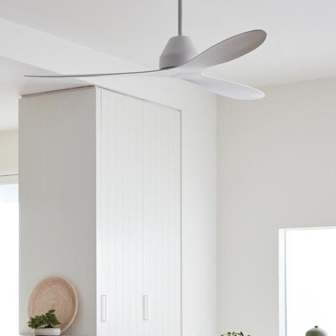 Deckenventilator Whitehaven Weiß 3-Flügel, Geräuscharm - Weiß, Basics, Kunststoff (142/27cm)