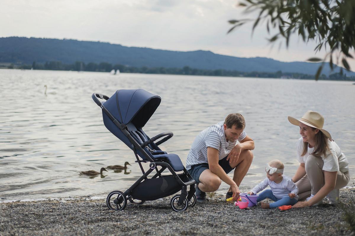 Buggy Sportwagen Boogy 2 - Schwarz/Dunkelblau, Basics, Textil/Metall (51/105/84,5cm) - Osann