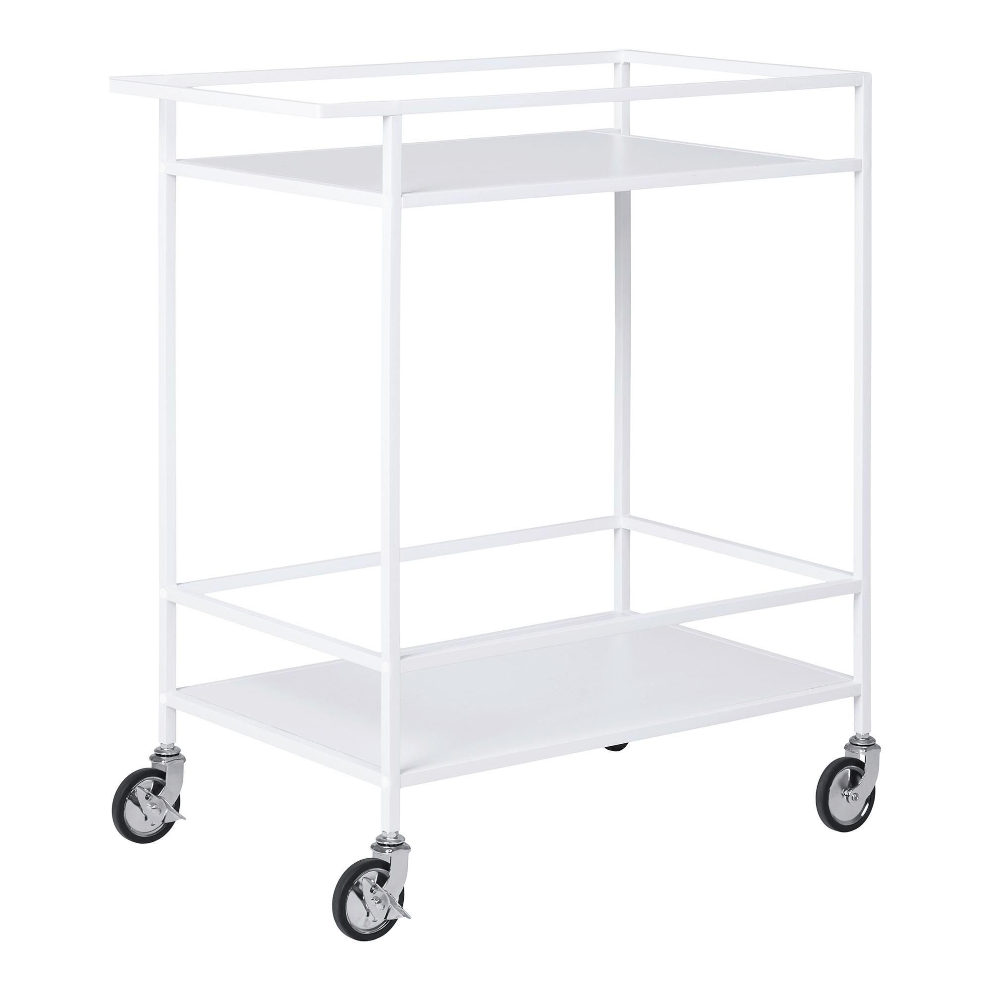 Servierwagen Vita Weiß B: 40 cm - Weiß, Design, Holz/Metall (40/79/68cm)