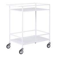 Servierwagen Vita Weiß B: 40 cm - Weiß, Design, Holz/Metall (40/79/68cm)