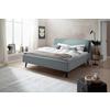 Polsterbett Frieda 140x200cm Hellblau - Schwarz/Hellblau, KONVENTIONELL, Textil (140/200cm) - Livetastic