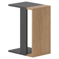 Beistelltisch Zetti Beistelltisch - Eichefarben/Anthrazit, Design, Holzwerkstoff (30/57/40cm) - Livetastic