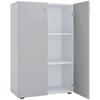 Aktenschrank Lona Grau, Weiß B: 70 cm - Weiß/Grau, Design, Holzwerkstoff (70/110/39cm) - MID.YOU
