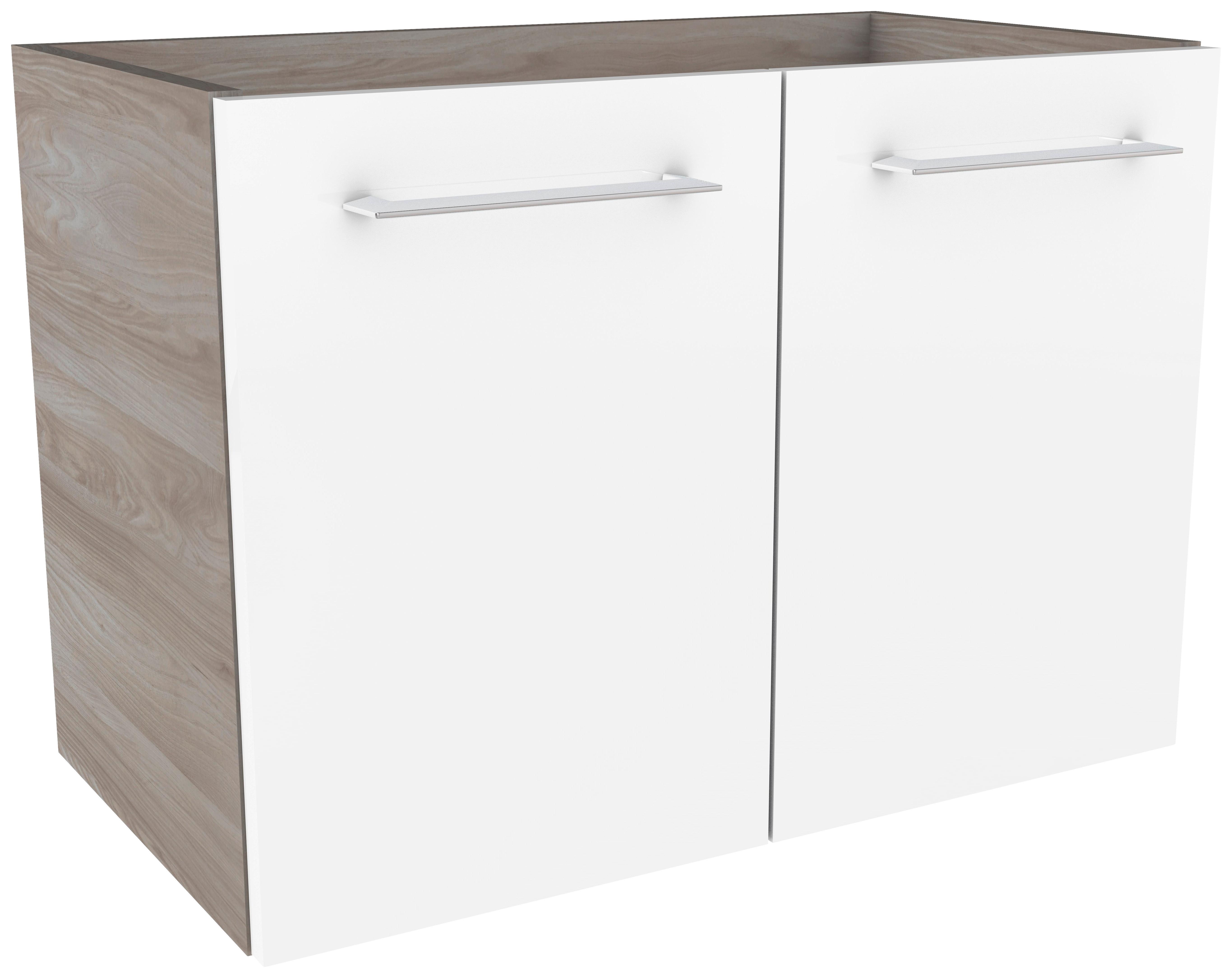 Waschtischunterschrank mit Türdämpfer Lima B: 60cm - Eschefarben/Weiß, MODERN, Holzwerkstoff (60/42/35cm) - MID.YOU