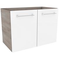 Waschtischunterschrank mit Türdämpfer Lima B: 60cm - Eschefarben/Weiß, MODERN, Holzwerkstoff (60/42/35cm) - MID.YOU