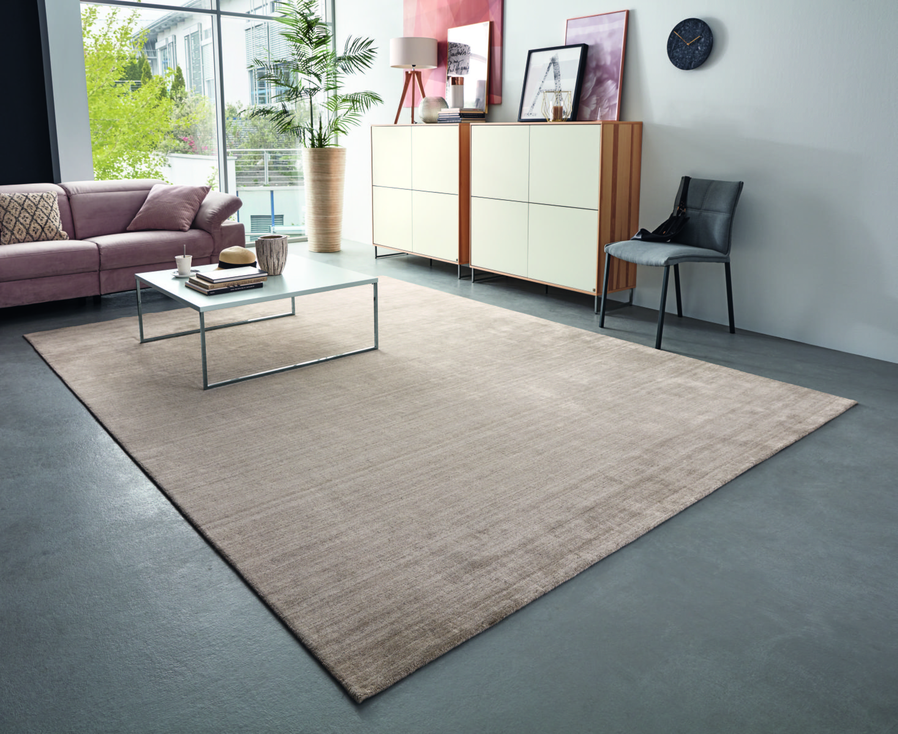 Orientalischer Webteppich Beige Malibu 250x350 cm - Beige, KONVENTIONELL, Textil (250/350cm) - Musterring