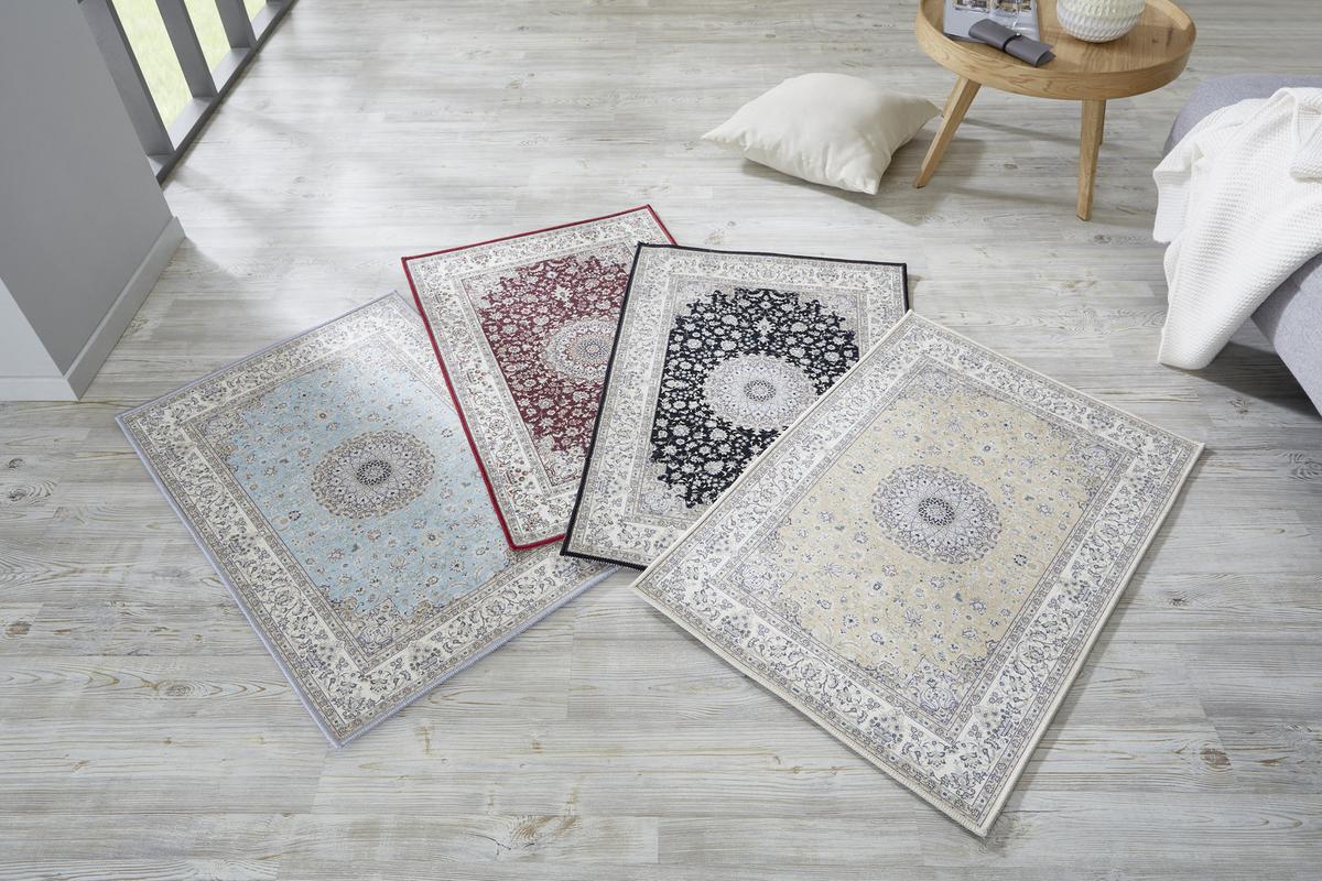 Teppich Vorleger Verschiedene Farben Scarlett 60x90 cm - Beige/Rot, Textil (60/50/40cm) - James Wood